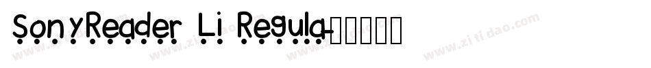 SonyReader Li Regula字体转换